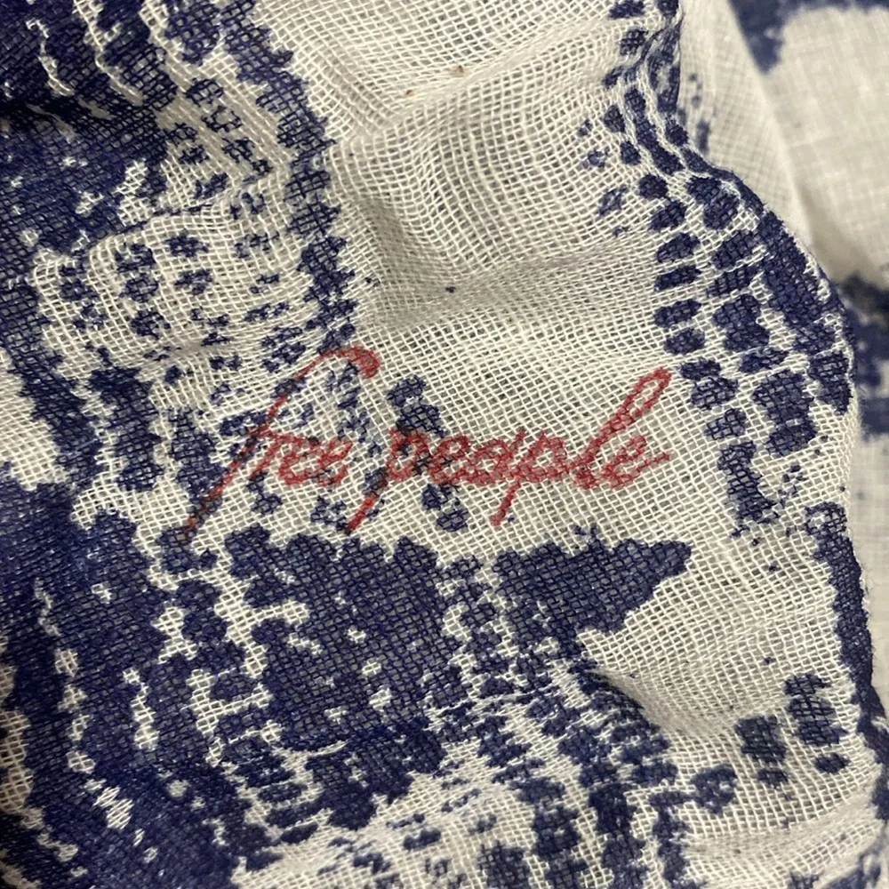 Free People | Reusable‎ Bag Muslin Graphic Print Hobo One Strap - Picture 7 of 7